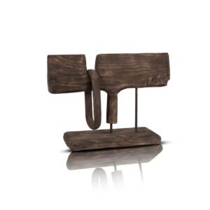 Sculpture [ bois ] allongée