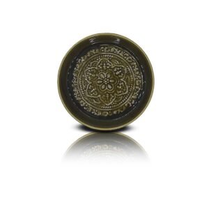Plateau [ Olive ] rond