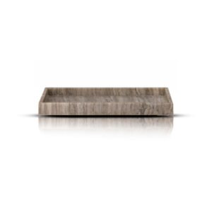 Plateau [ marbre ] brun