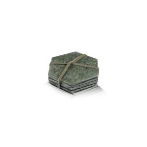Sous verres [marbre] vert