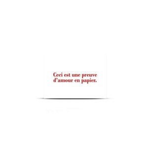 Carte [Preuve d'amour]