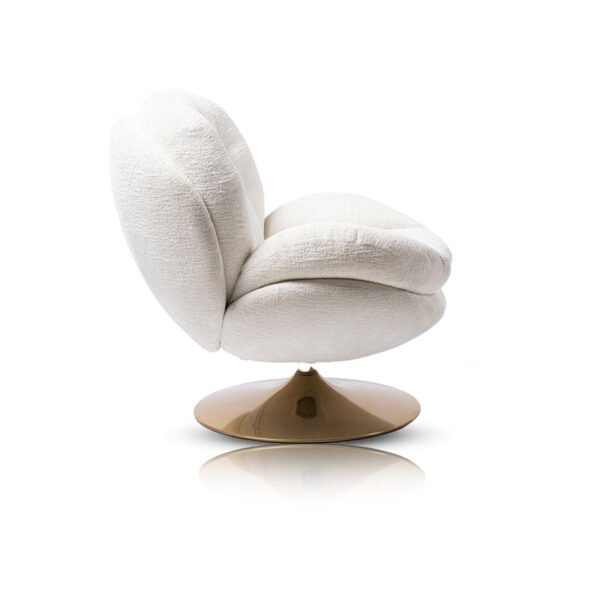 Fauteuil [memento] blanc or – Image 2