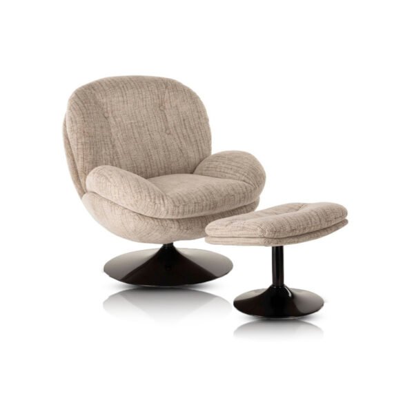 Fauteuil [memento] beige chiné – Image 3