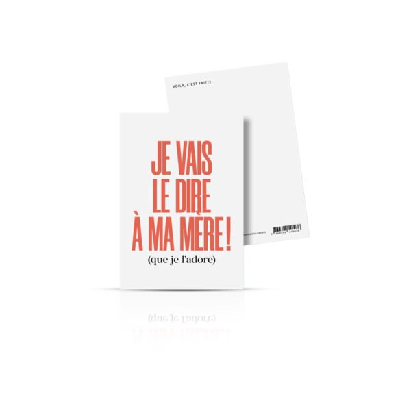 Carte [Je vais le dire]