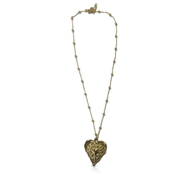 Collier [coeur martelé]