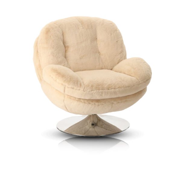 Fauteuil [memento] fourrure blanc