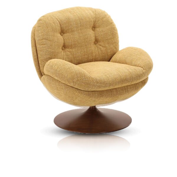 Fauteuil [memento] moutarde & bois
