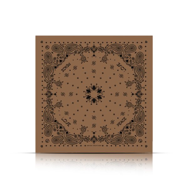 Bandana soie 70x70 [Malt Black]