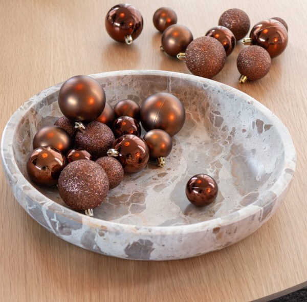 Grand bol [marbre] noir – Image 2
