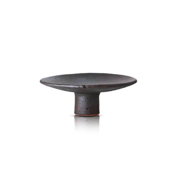 Plat [grès] noir