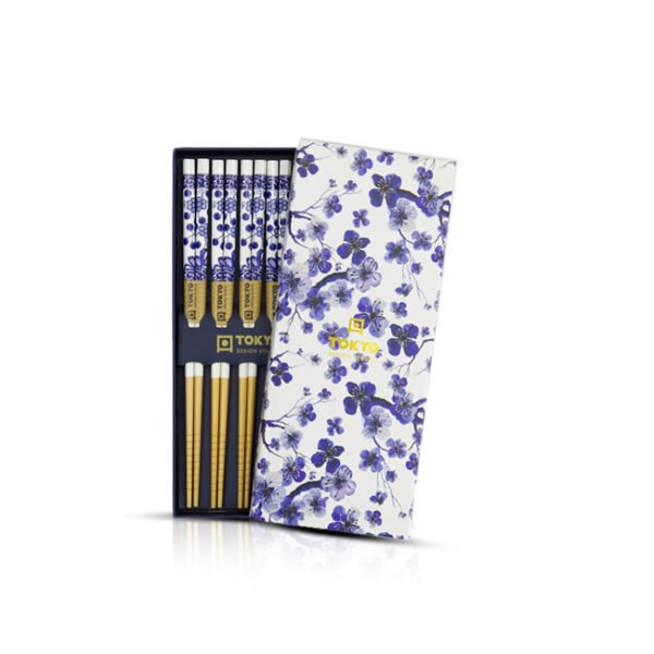 Coffret baguettes [Blue flowers]