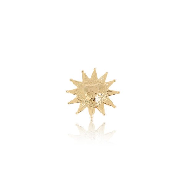 Broche [Soleil] doré