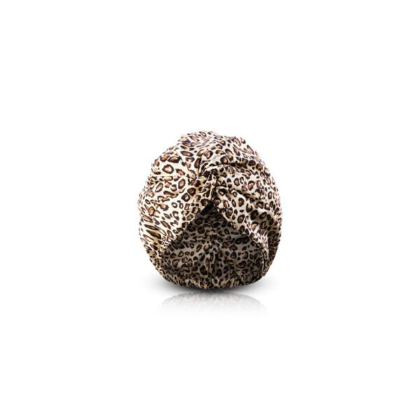 Turban [soie] léopard