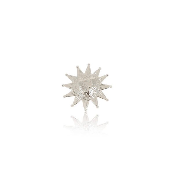 Broche [soleil] argenté
